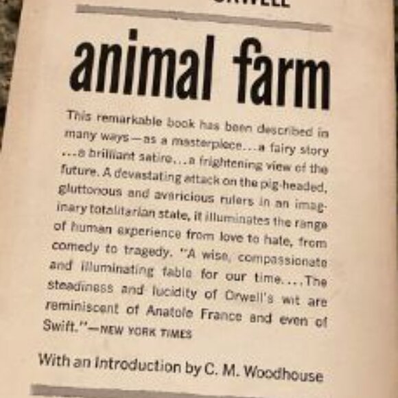 Animal Farm-George Orwell-Vintage Signet Paperback Edition/16th Printing 1964 - Picture 2 of 3
